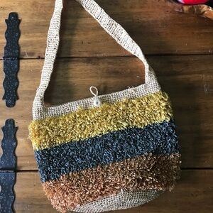 Maurizio Spataro Handmade Raffia Large shoulder beach Handbag Made in Italy Boho